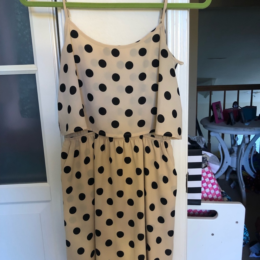 Polka Dot Flowy Dress